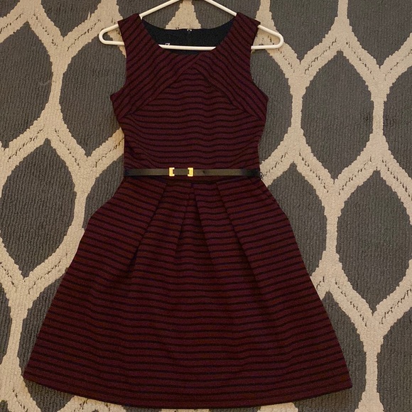 Iz Byer Dresses & Skirts - iZ Byer Striped Dress with Pockets